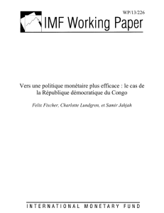 Vers une politique monétaire plus efficace : Le cas de la République