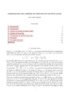 COHOMOLOGIE DES VARIÉTÉS DE MODULES DE - IMJ-PRG