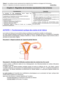 Chapitre 2 : Régulation de la fonction reproductrice chez la femme