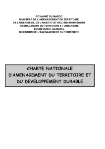 La Charte Nationale de l`Aménagement du Territoire