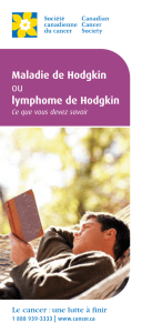 Maladie de Hodgkin ou lymphome de Hodgkin