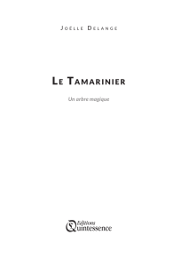 le tamarinier - Editions Quintessence
