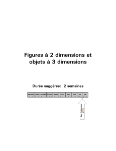 Figures à 2 dimensions et objets à 3 dimensions