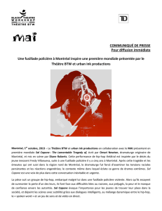 Communiqué de presse - Montréal, arts interculturels