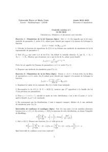 Université Pierre et Marie Curie Licence - Mathématiques