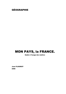 MON PAYS, la FRANCE. - Institut Libre de Formation des Maîtres
