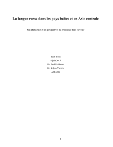 La langue russe dans les pays baltes et en Asie centrale