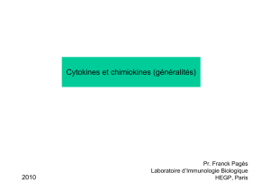 Cytokines et chimiokines