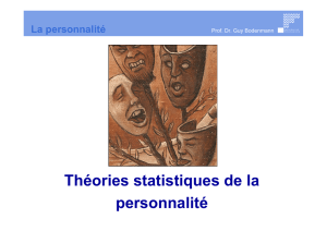 Théories statistiques de la personnalité
