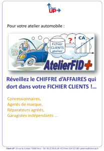 Publié le 15 Novembre 2012 Notre solution AtelierFID+