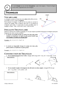 TRIANGLES - Monsieur CHAPON