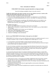 16K23 Notice : information de l`utilisateur FSME-IMMUN 0