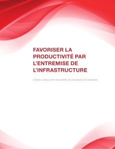 Favoriser la productivité par l`entremise de l