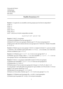 Fiche d`exercices n°4 bis - IMJ-PRG