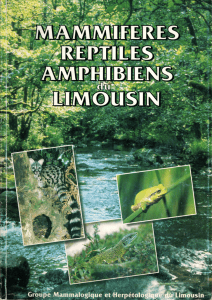 Atlas des Mammifères, Reptiles et Amphibiens du Limousin