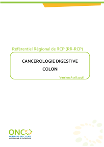 Cancérologie digestive - Colon - Onco Nord-Pas-de