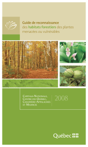 Guide de reconnaissance des habitats forestiers des plantes