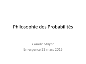 Philosophie des probabilités