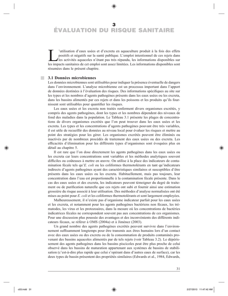 Évaluation Du Risque Sanitaire Pdf, 1.27Mb