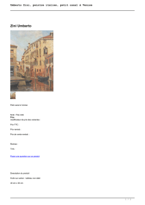 Umberto Zini, peintre italien, petit canal à Venise