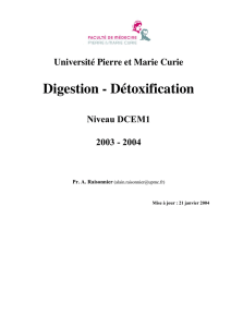 Digestion - Détoxification - CHUPS – Jussieu