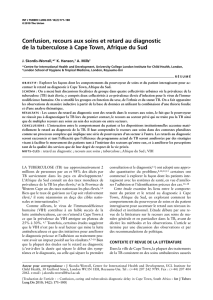 Confusion, recours aux soins et retard au diagnostic de la