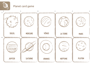Planet card game - Space Awareness