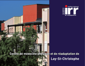 Lay-St-Christophe - Institut Régional de Médecine Physique et de