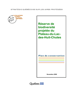 Réserve de biodiversité projetée du Plateau-du-Lac-des-Huit