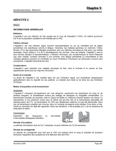 Hépatite C et D - Publications du ministère de la Santé et des