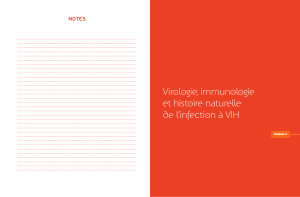 Module 2 : Virologie, immunologie et histoire naturelle de l?infection