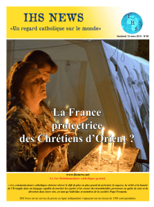 La France protectrice des Chrétiens d`Orient