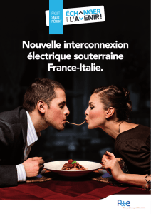 Nouvelle interconnexion électrique souterraine France