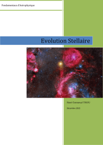 Evolution Stellaire - Information scientifique