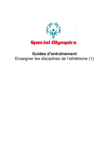 Bienvenue dans l`Athlétisme Special Olympics
