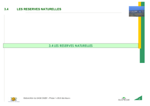 3.4 les reserves naturelles