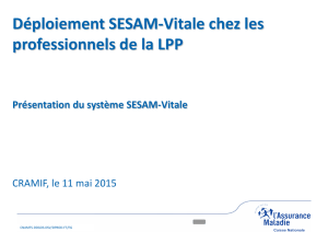 Déploiement SESAM-Vitale chez les professionnels de la LPP