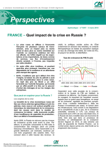 FRANCE – Quel impact de la crise en Russie
