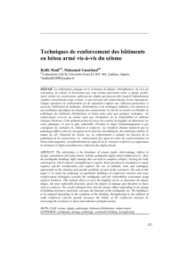 Techniques de renforcement des bâtiments en béton armé vis-à