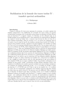 Stabilisation de la formule des traces tordue IV : transfert spectral
