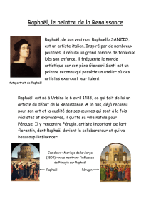 Raphaël, le peintre de la Renaissance