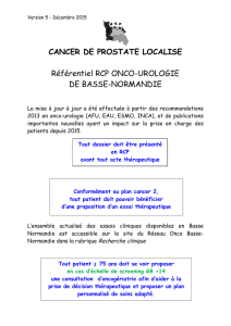 Cancer de la prostate localisé