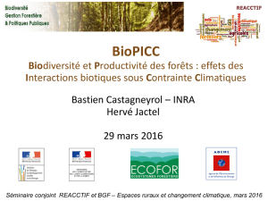 Espaces ruraux et changement climatique, mars 2016