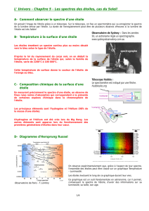 L` Univers – Chapitre 5 – Les spectres des étoiles, cas du