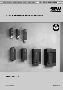 MOVITRAC® B / Notices d`exploitation compactes / 2010-06