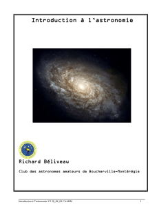 Introduction à l`astronomie