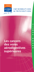 Les cancers des voies aérodigestives supérieures