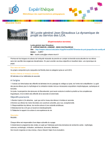 36 Lycée général Jean Giraudoux La dynamique de projet