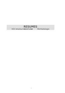 resumes - Club de Périfoetologie