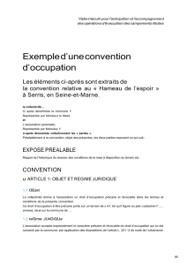 Exemple d`une convention d`occupation